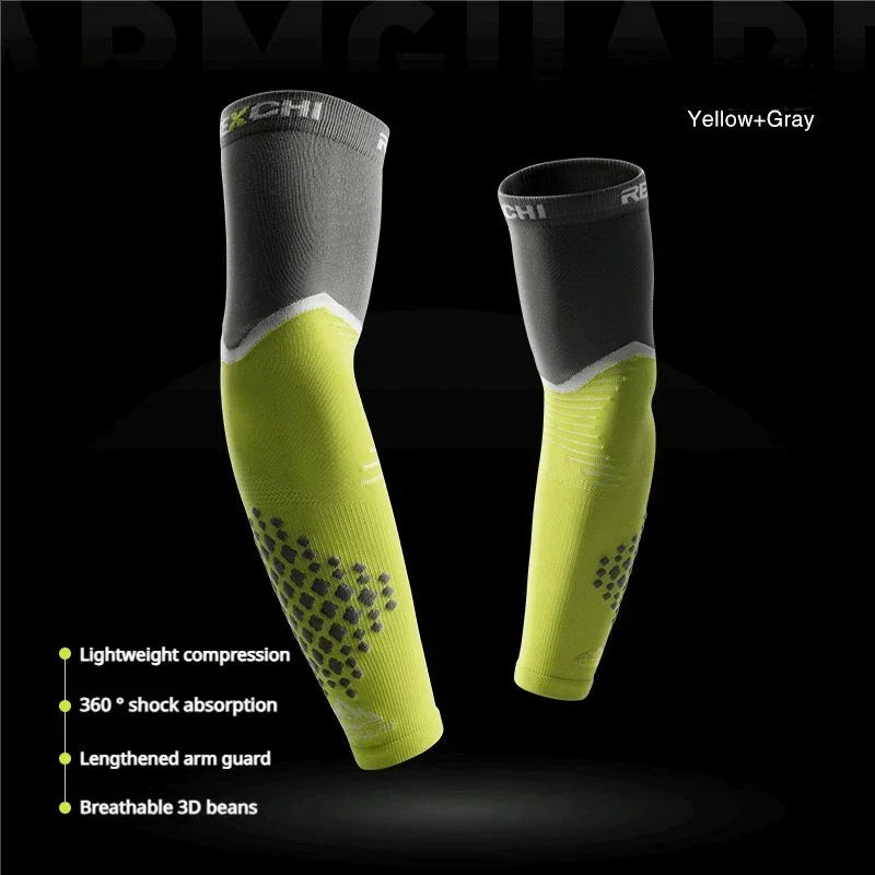 1 Pair REXCHI Premium Compression Arm Sleeves - Ultimate Protection for Outdoor Adventures - BPRunning