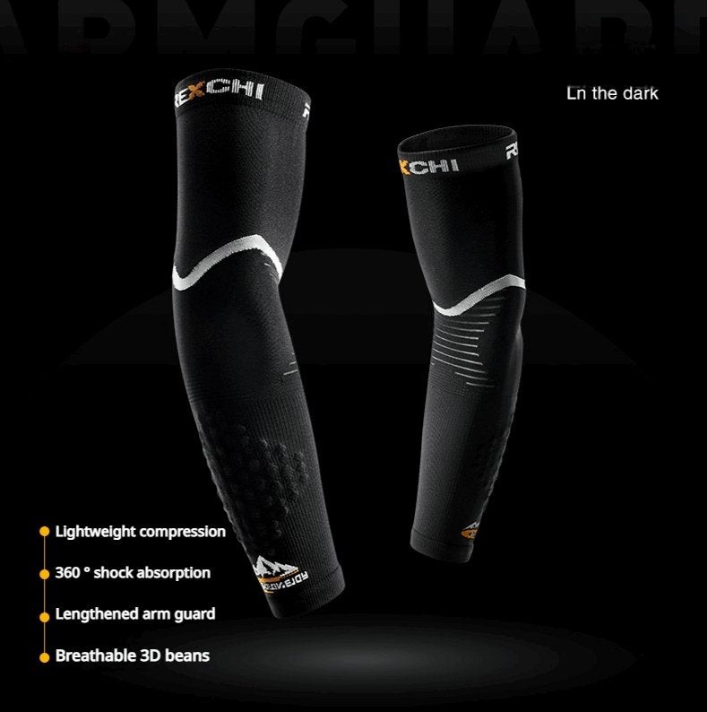 1 Pair REXCHI Premium Compression Arm Sleeves - Ultimate Protection for Outdoor Adventures - BPRunning