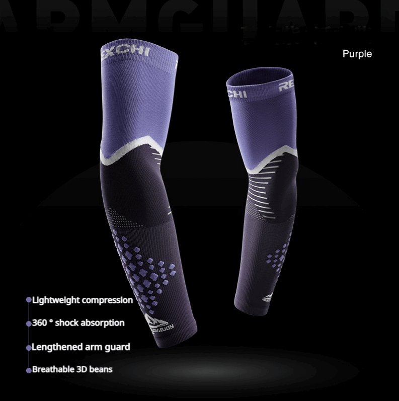 1 Pair REXCHI Premium Compression Arm Sleeves - Ultimate Protection for Outdoor Adventures - BPRunning