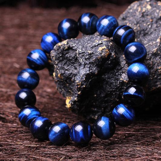 Calm & Clarity Bracelet — Natural Lapis Lazuli Blue Tiger’s Eye