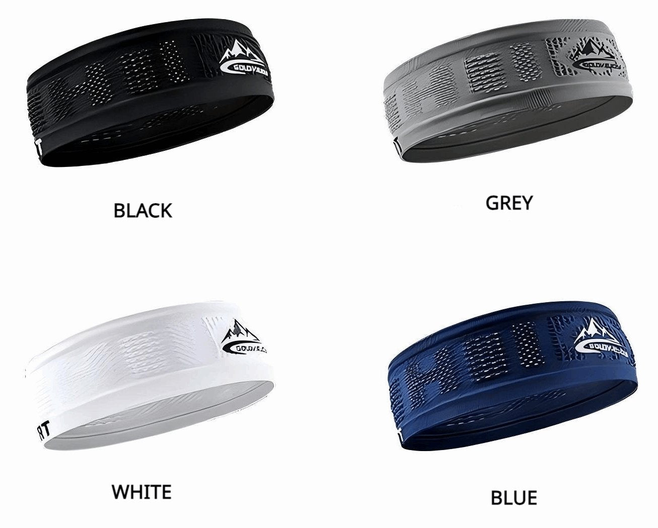 2 Pcs Breathable Mesh Sports Headband for Men and Women - BPRunning
