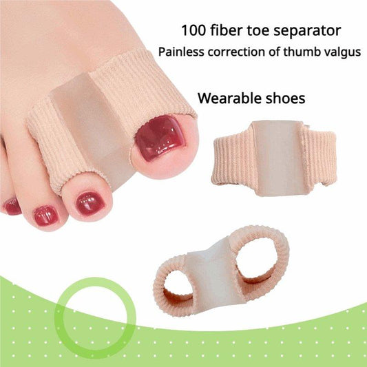 (2 Pcs) Gel Bunion Toe Separators - Breathable Protectors for Overlapping Toes - BPRunning