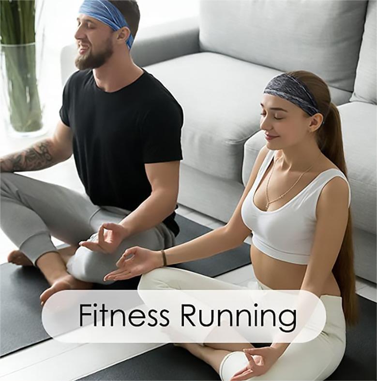 (6 PCS) Workout Headbands - Non-Slip & Moisture Wicking - BPRunning