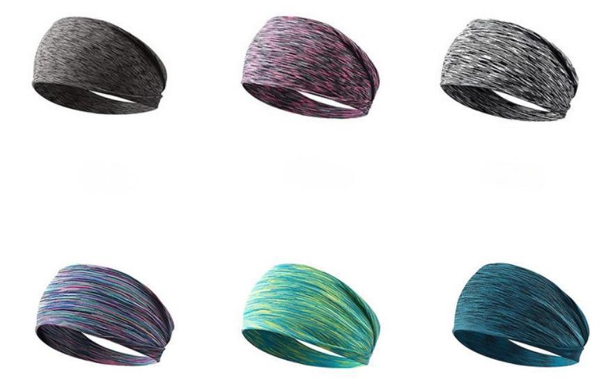 (6 PCS) Workout Headbands - Non-Slip & Moisture Wicking - BPRunning