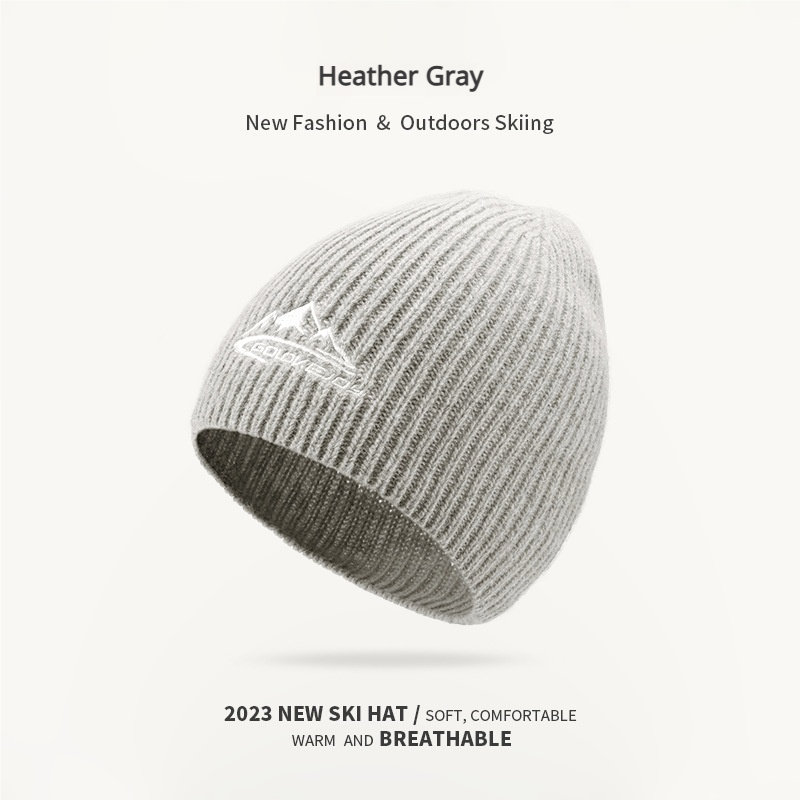 Cozy Knit Beanie Hat for Men and Women - Stylish & Warm with Visor - BPRunning