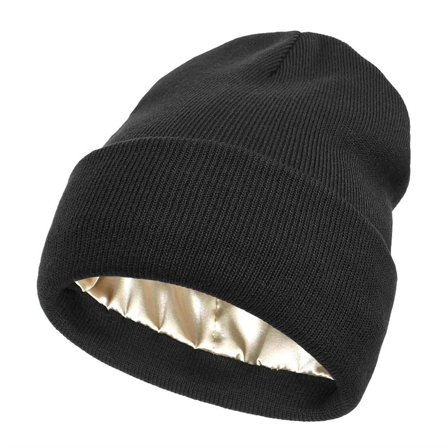 Cozy Chic Winter Beanie—Satin Lined for Ultimate Comfort - BPRunning