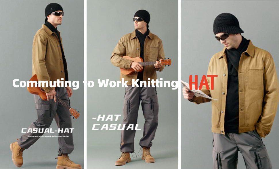 Cozy Knit Beanie Hat for Men and Women - Stylish & Warm with Visor - BPRunning