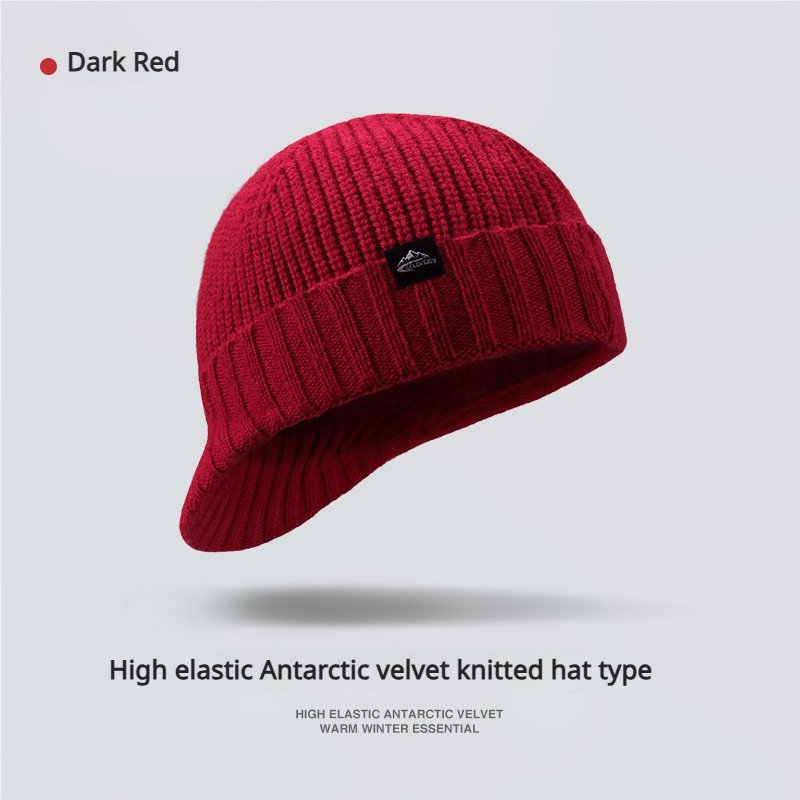 Cozy Knit Beanie Hat for Men and Women - Stylish & Warm with Visor - BPRunning