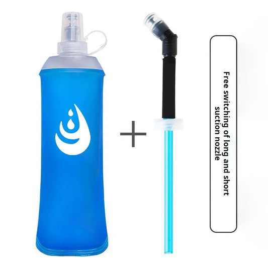 Customizable Collapsible Water Bottles - SEAL ROCK Soft Flask (250ml & 500ml, Pack of 2) - BPRunning