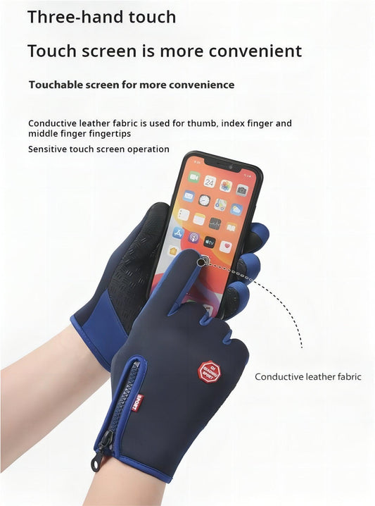 Unisex Autumn/Winter Running Gloves - Waterproof, Windproof, Touchscreen - BPRunning