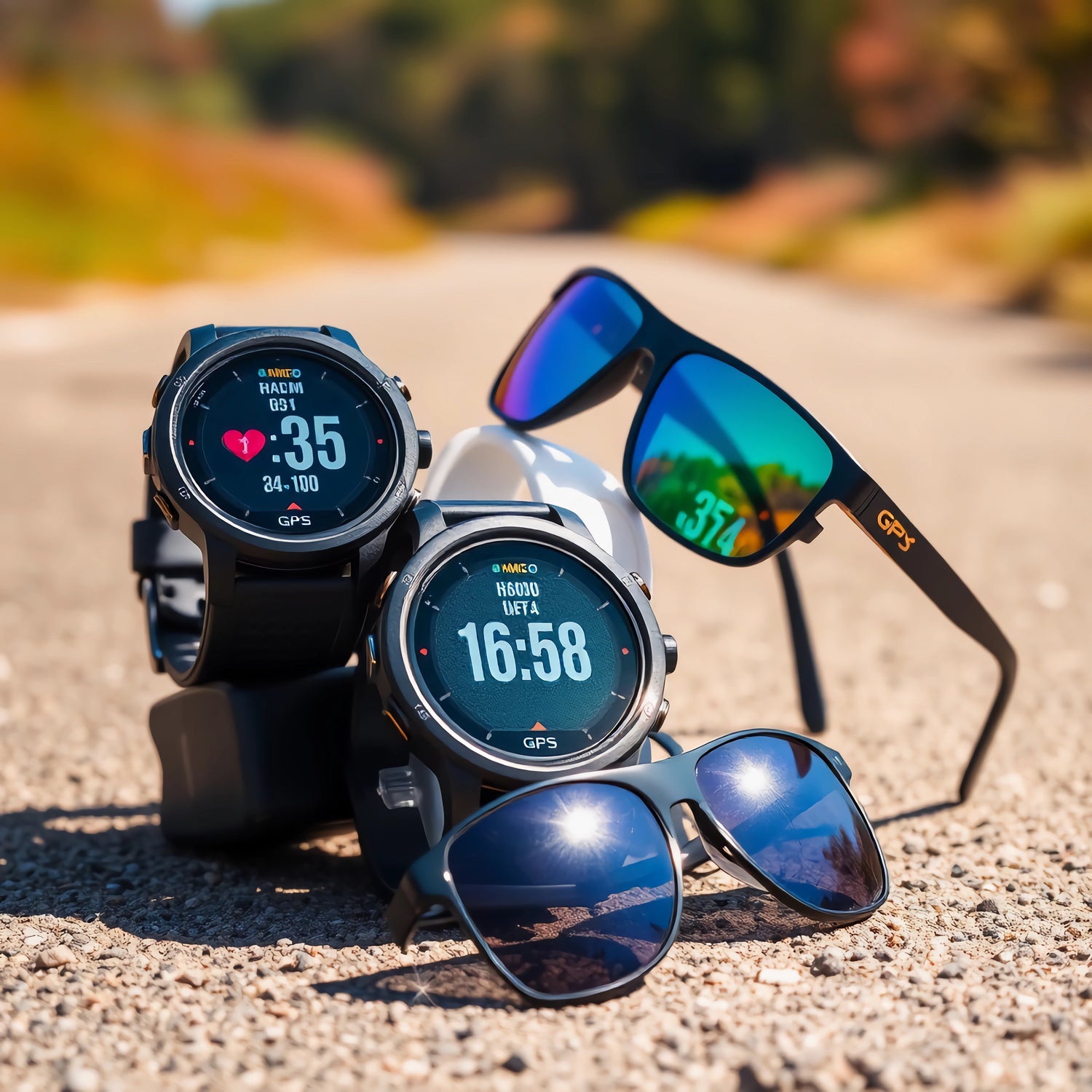 Running Watches & Sunglasses