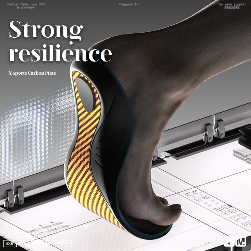 Tanx Gold High-Performance Carbon Fiber Sport Insoles - BPRunning