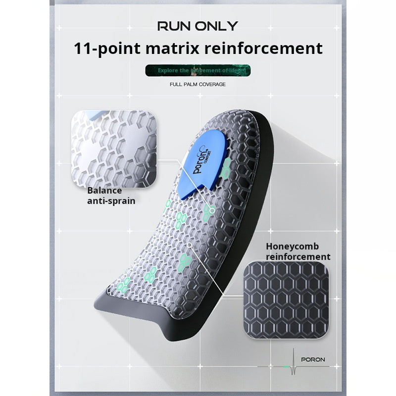Carbon Fiber Insole with Poron Cushioning—Arch Support for Running and Sports - BPRunning