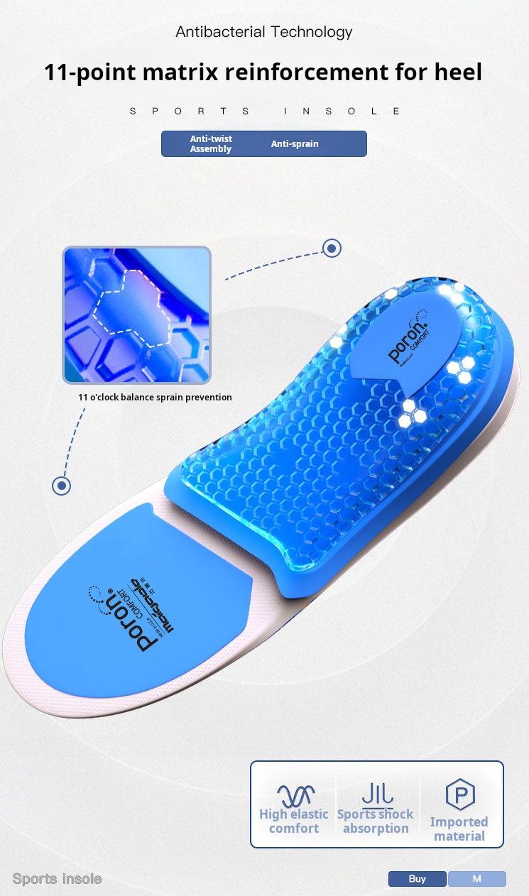 Carbon Fiber Insole with Poron Cushioning—Arch Support for Running and Sports - BPRunning