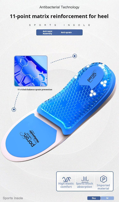 Carbon Fiber Insole with Poron Cushioning—Arch Support for Running and Sports - BPRunning