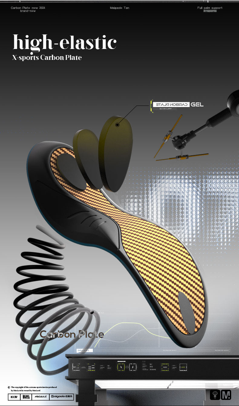 Tanx Gold High-Performance Carbon Fiber Sport Insoles - BPRunning