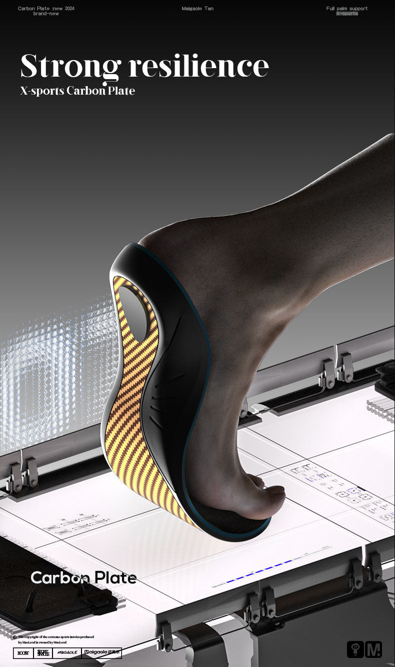 Tanx Gold High-Performance Carbon Fiber Sport Insoles - BPRunning