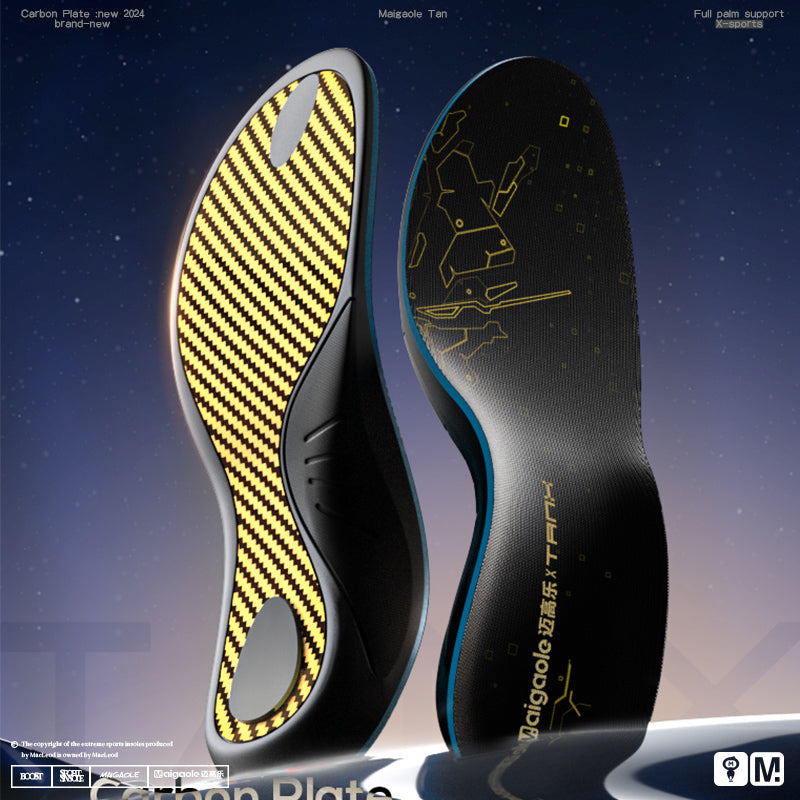 Tanx Gold High-Performance Carbon Fiber Sport Insoles - BPRunning
