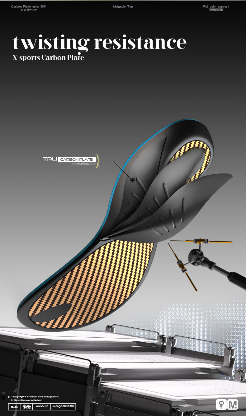 Tanx Gold High-Performance Carbon Fiber Sport Insoles - BPRunning