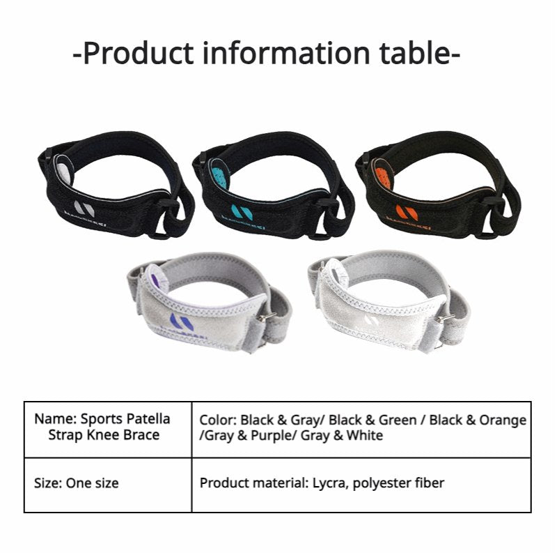 1 Pair Sports Patella Strap Knee Brace - Support for Arthritis, ACL, and Athletics - BPRunning