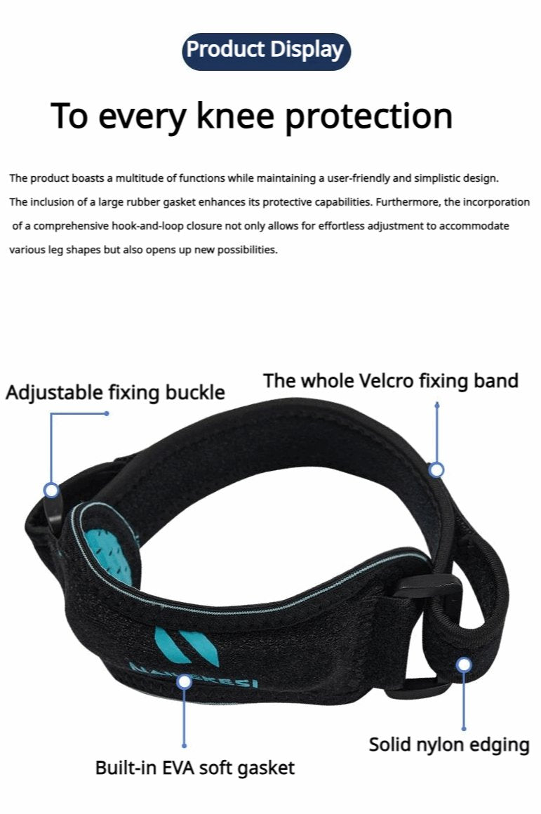1 Pair Sports Patella Strap Knee Brace - Support for Arthritis, ACL, and Athletics - BPRunning