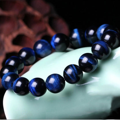 Calm & Clarity Bracelet — Natural Lapis Lazuli Blue Tiger’s Eye