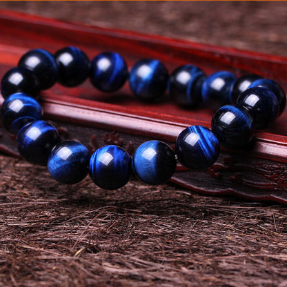 Calm & Clarity Bracelet — Natural Lapis Lazuli Blue Tiger’s Eye