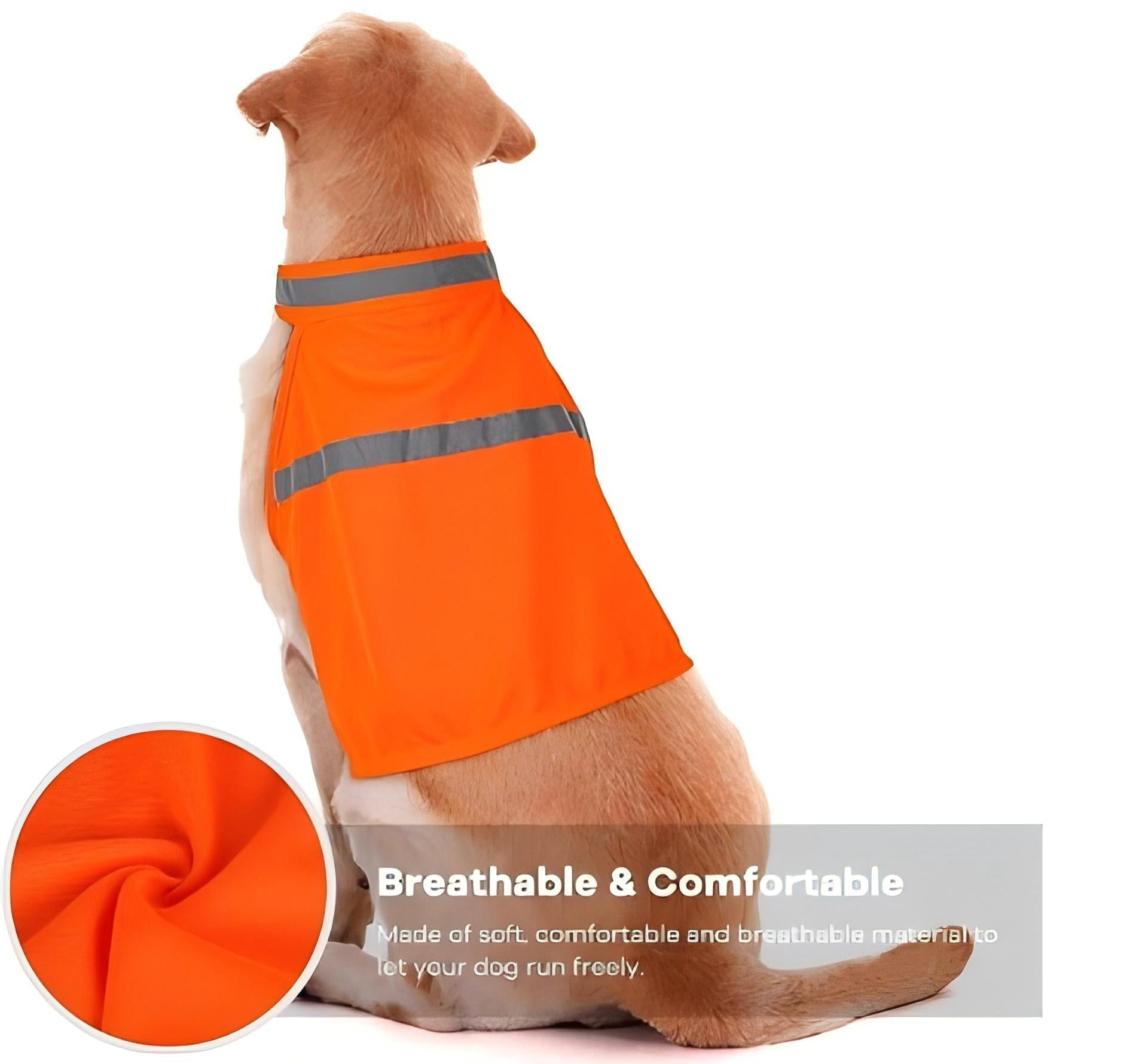 (2 Pack) High Visibility Reflective Dog Vest for Small to Large Dogs - BPRunning