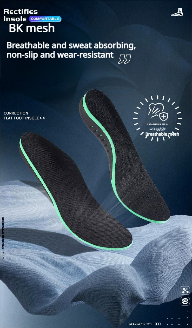 【2 Pairs】Women Advanced Orthotic Arch Support Insoles for Flat Feet & Pain Relief - BPRunning