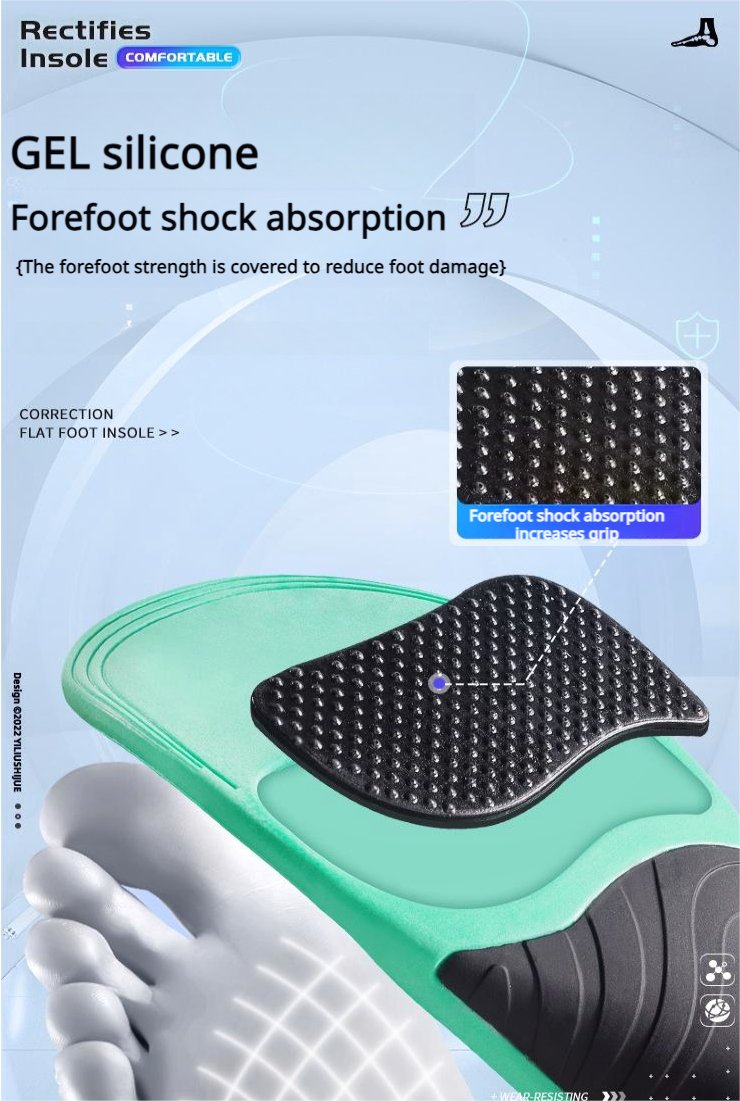 【2 Pairs】Women Advanced Orthotic Arch Support Insoles for Flat Feet & Pain Relief - BPRunning