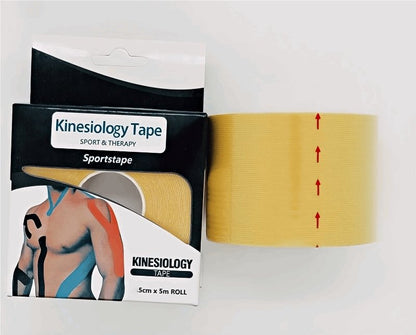 (2 Rolls) Kinesiology Tape - Waterproof, Elastic, Self-Adhesive for Sports - BPRunning