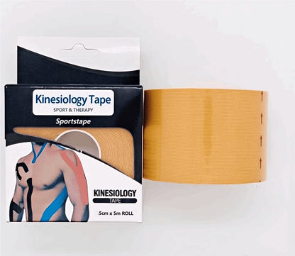 (2 Rolls) Kinesiology Tape - Waterproof, Elastic, Self-Adhesive for Sports - BPRunning
