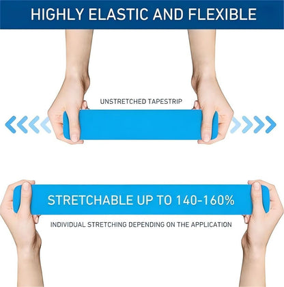 (2 Rolls) Kinesiology Tape - Waterproof, Elastic, Self-Adhesive for Sports - BPRunning