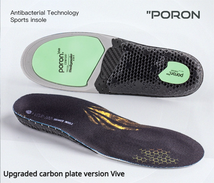 Carbon Fiber Insole with Poron Cushioning—Arch Support for Running and Sports - BPRunning