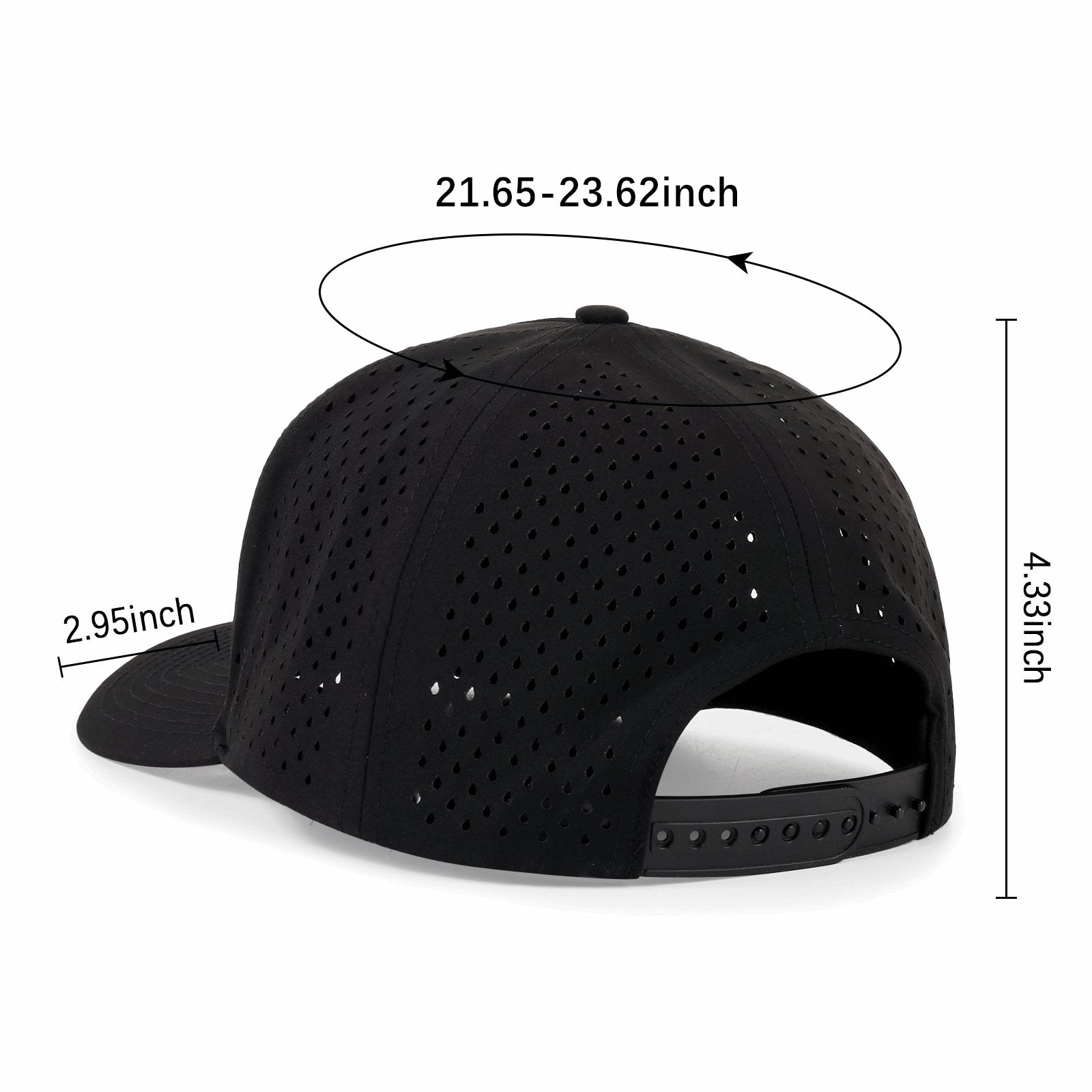 6-Panel Water-Resistant Snapback Cap - BPRunning