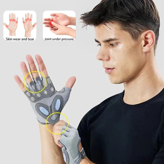 1 Pair Non-Slip Soft Fitness Gloves