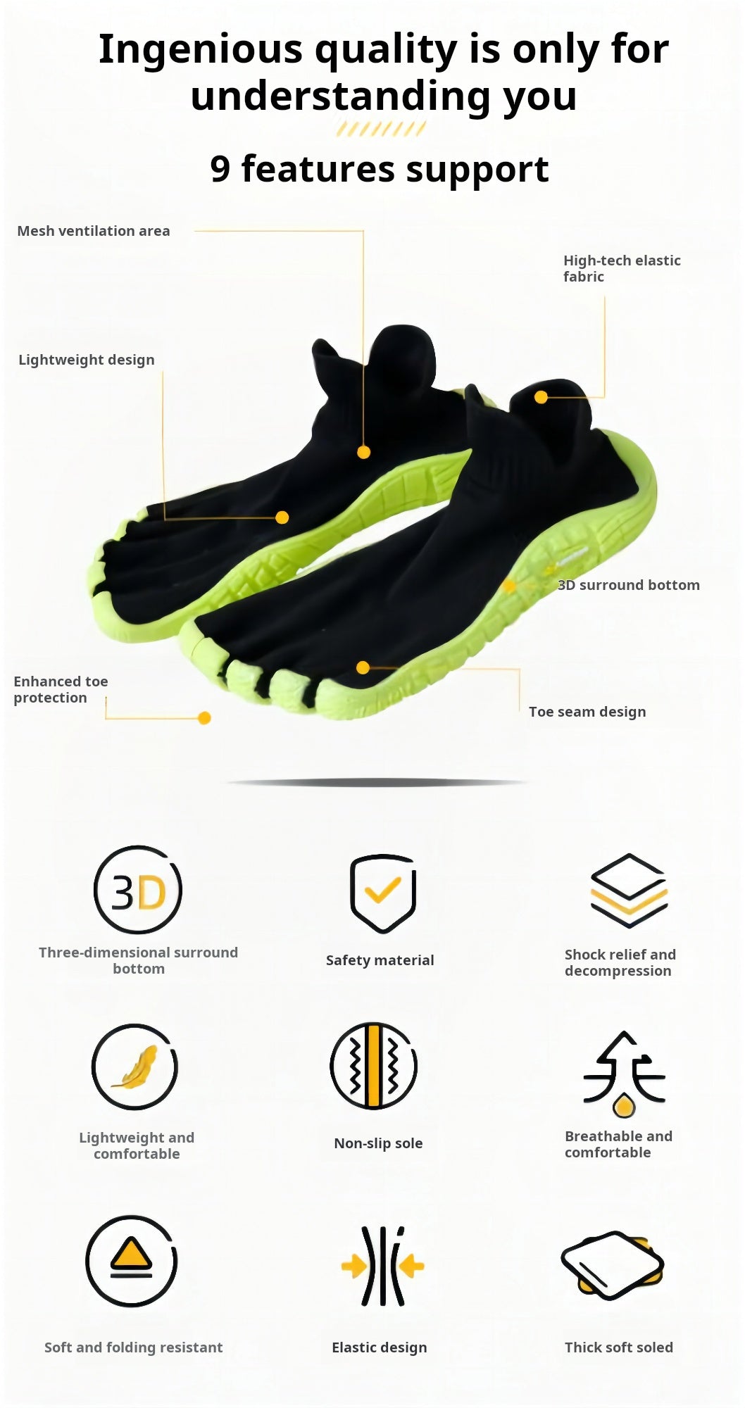 Barefoot Five-Finger Sports Gym Recovery Shoes - BPRunning