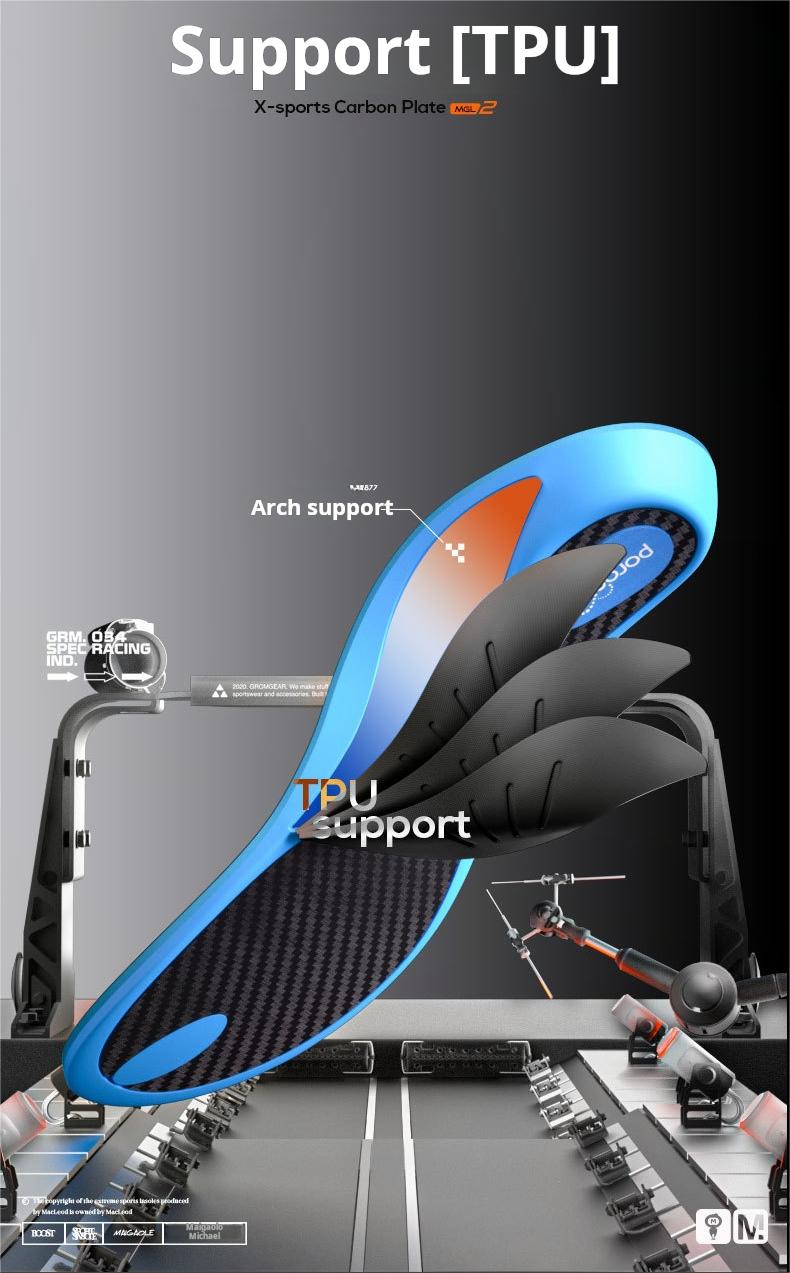 Carbon Fiber Sport Insoles - Arch Support & Shock Absorption for Running - BPRunning