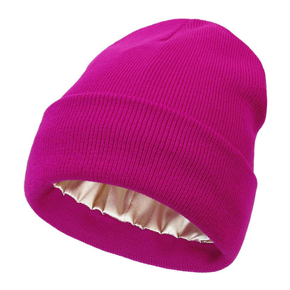 Cozy Chic Winter Beanie—Satin Lined for Ultimate Comfort - BPRunning
