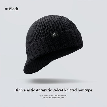 Cozy Knit Beanie Hat for Men and Women - Stylish & Warm with Visor - BPRunning