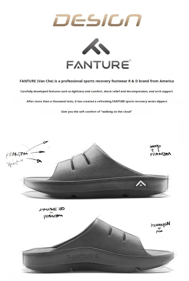 FANTURE Thick-Soled Non-Slip Recovery Slippers - Arch Support & Shock Absorption - BPRunning