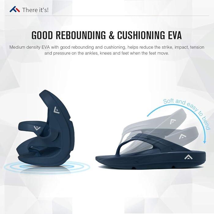 FANTURE Unisex Slide Recovery Sandals - Arch Support & Foot Pain Relief - BPRunning