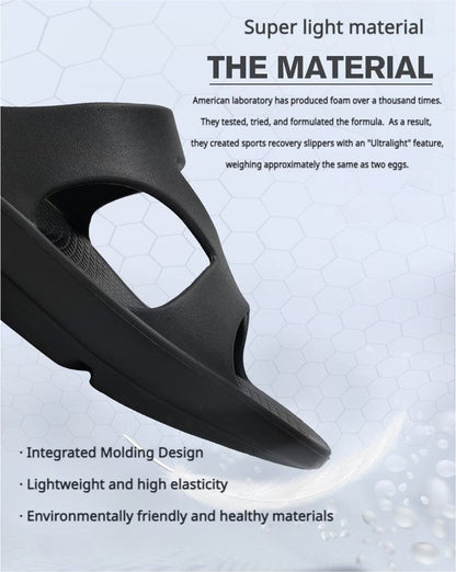 FANTURE Unisex Z-Shaped Recovery Slippers - Arch Support & Pain Relief - BPRunning