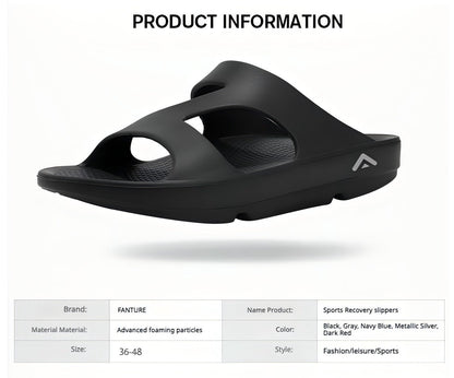 FANTURE Unisex Z-Shaped Recovery Slippers - Arch Support & Pain Relief - BPRunning