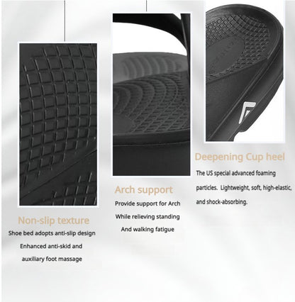 FANTURE Unisex Z-Shaped Recovery Slippers - Arch Support & Pain Relief - BPRunning