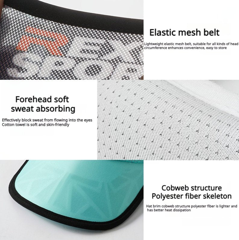 Ultra-Cooling Stretchy Visor–Lightweight Mesh Visor for Men and Women - BPRunning