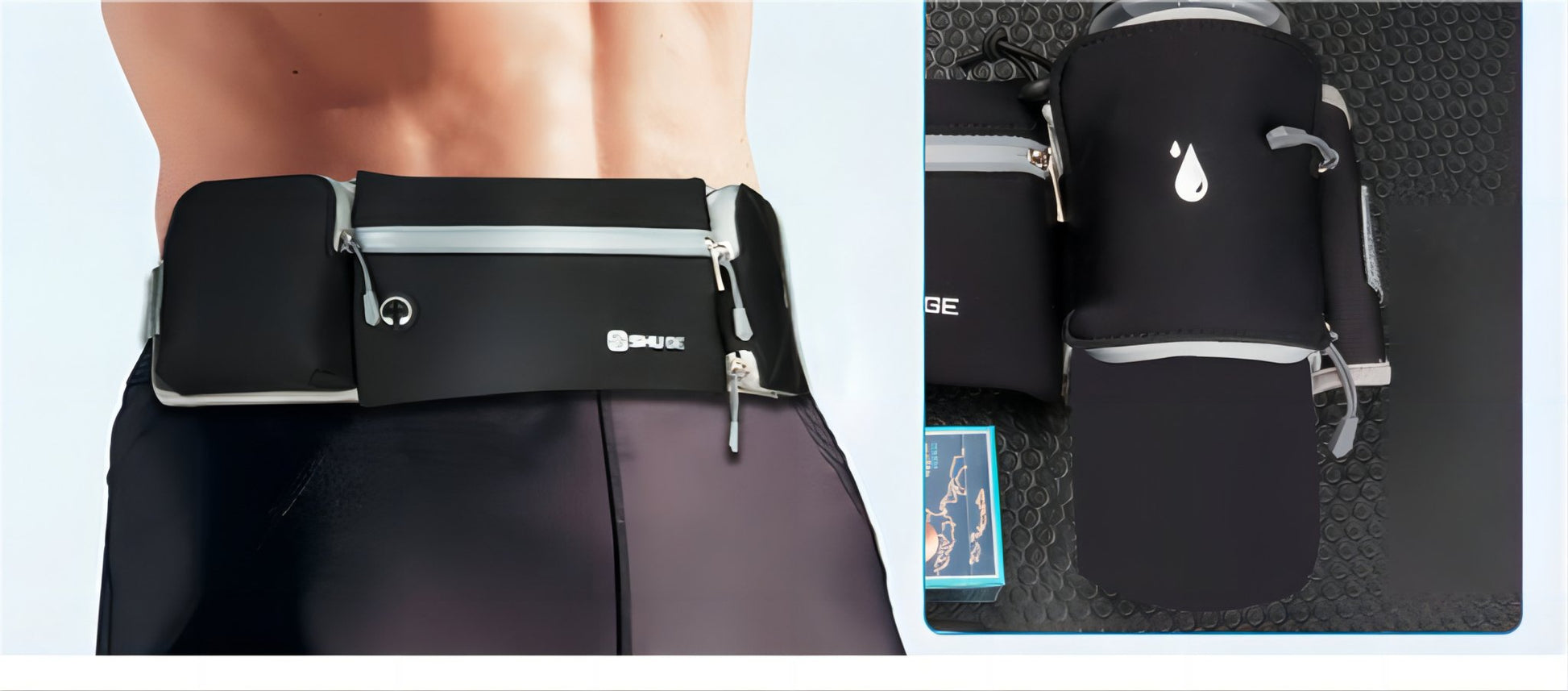 Waterproof Multifunctional Waist Pack with Bottle Holder - BPRunning