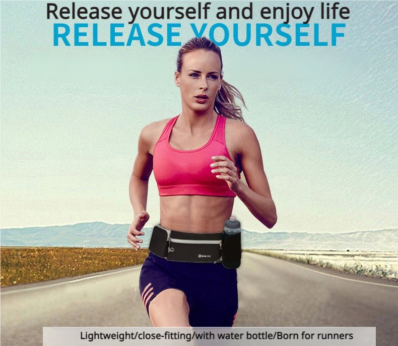 Waterproof Multifunctional Waist Pack with Bottle Holder - BPRunning
