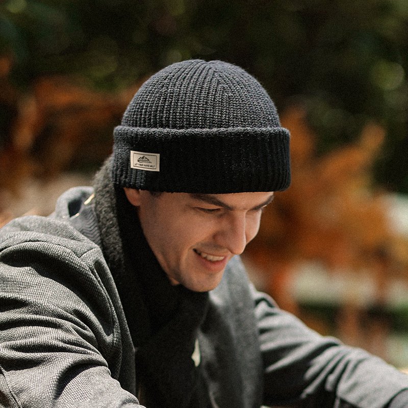 Winter Knitted Hat: 2-in-1 Outdoor Running Cycling Cap with Full Face Protection and Earmuffs - BPRunning